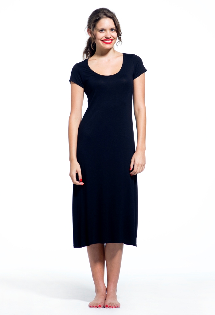 Midi dress with cap sleeve Joseph Saba