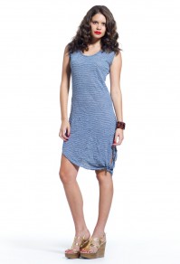 Striped knot side sleeveless dress Joseph Saba Striped knot side sleeveless dress Joseph Saba